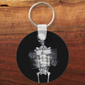 Skeleton Chest Xray Schlüsselanhänger (Vorderseite)