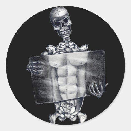Skeleton Chest Xray Stickers (Vorderseite)