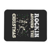 Skeleton Christmas Dance Magnet (Horizontal)