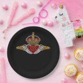 Skeleton Claddagh Color Pappteller (Party)