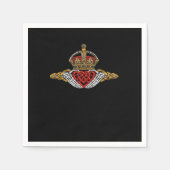 Skeleton Claddagh Color Serviette (Vorderseite)