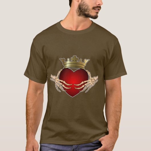 Skeleton Claddagh T-Shirt (Vorderseite)