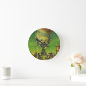 Skeleton Clock Runde Wanduhr (Zuhause)