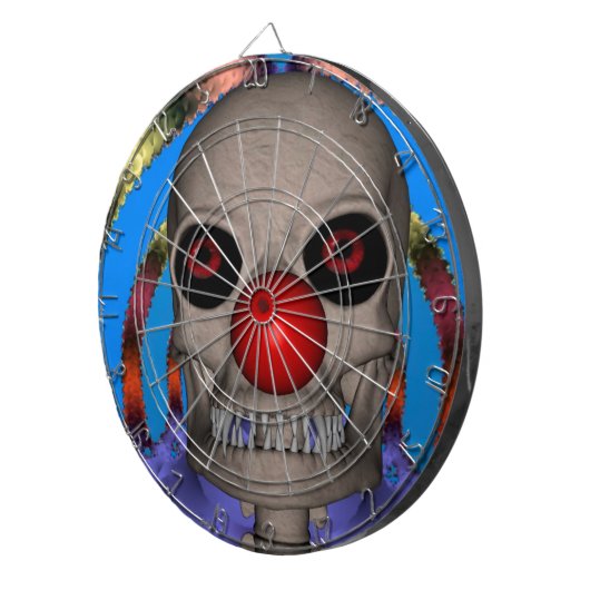 Skeleton Clown Dartscheibe (Vorderseite rechts)