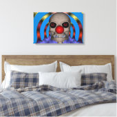Skeleton Clown Leinwanddruck (Insitu (Schlafzimmer))