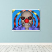 Skeleton Clown Leinwanddruck (Insitu (Holzboden))