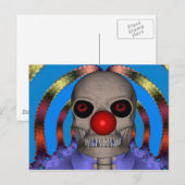 Skeleton Clown Postkarte (Vorne/Hinten)