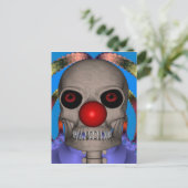 Skeleton Clown Postkarte (Stehend Vorderseite)