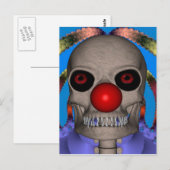 Skeleton Clown Postkarte (Vorne/Hinten)