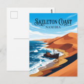 Skeleton Coast Namibia Postkarte (Vorne/Hinten)