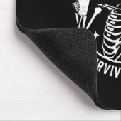 Skeleton Coffee Cheer Vater Überleben Comp Weekend Mousepad (Ecke)