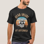 Skeleton Coffee Inside Retro Graphic Plus Size Co T-Shirt (Vorderseite)