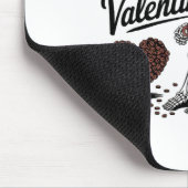 Skeleton Coffee Is My Valentine Funny Coffee Drink Mousepad (Ecke)