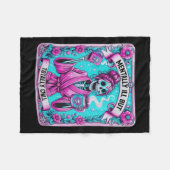 Skeleton Coffee Tarot Card Mental Ill aber total Fleecedecke (Vorderseite (Horizontal))
