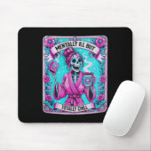 Skeleton Coffee Tarot Card Mental Ill aber total Mousepad (Mit Mouse)