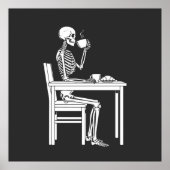 skeleton coffee time poster (Vorne)
