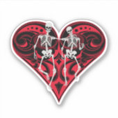 Skeleton Couple Aufkleber (Vorderseite)