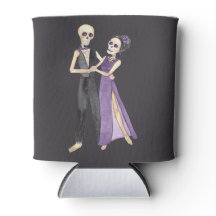 Skeleton Couple Dancing on a a