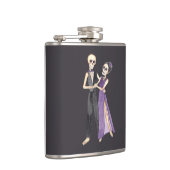 Skeleton Couple Dancing on a a Flachmann (Rechts)