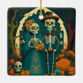 Skeleton Couple Day of the Dead Ornament (Rückseite)