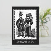 Skeleton Couple - Einladung (Stehend Vorderseite)
