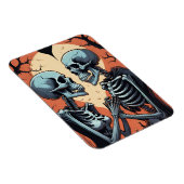 Skeleton Couple Foto Magnet - Gotische Romantikhal (Rechte Seite)