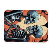 Skeleton Couple Foto Magnet - Gotische Romantikhal (Horizontal)