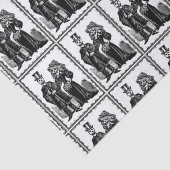 Skeleton Couple - Gewebewrap Seidenpapier (Detail)