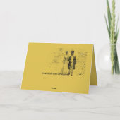 Skeleton Couple Halloween Gruß Karte (Rückseite)