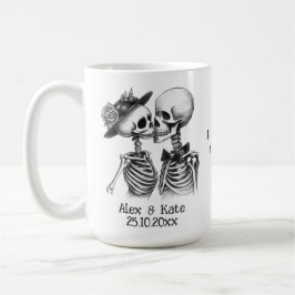Skeleton Couple Kaffeetasse
