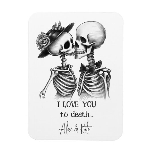 Skeleton Couple Magnet (Vertikal)