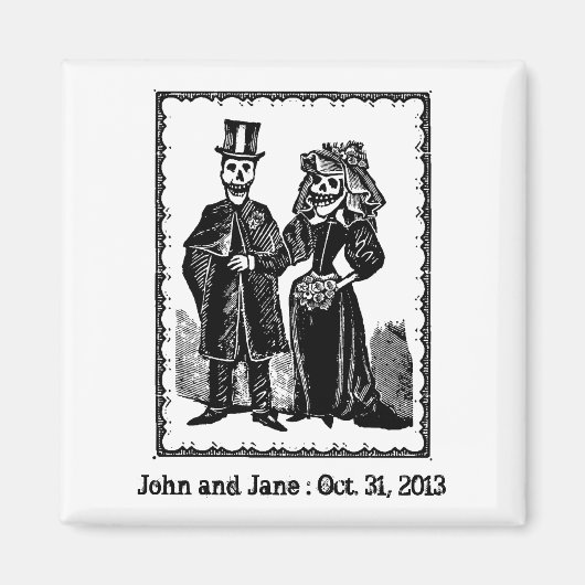 Skeleton Couple - Magnet #2 (Anpassen) (Vorne)