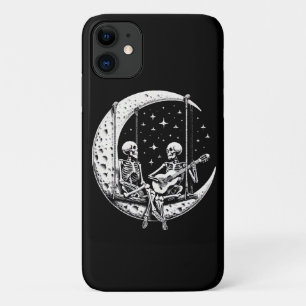 Skeleton Couple Moon Guitar Case-Mate iPhone Hülle