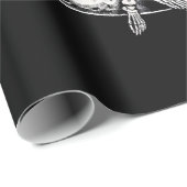 Skeleton Couple Moon Guitar Geschenkpapier (Rolleneckpunkt)