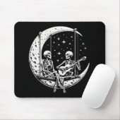 Skeleton Couple Moon Guitar Mousepad (Mit Mouse)