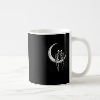 Skeleton Couple on Moon Fun Halloween Kostüme Männ Kaffeetasse