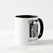 Skeleton Couple Personalisiert Valentinstag Tasse (VorderseiteRechts)