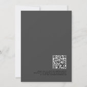 Skeleton Couple QR Code Gothic Wedding Save The Date (Rückseite)