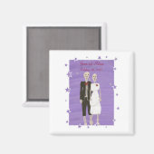 Skeleton Couple Save the Date Hochzeitsmagnete Magnet (Vorderseite/Rückseite)