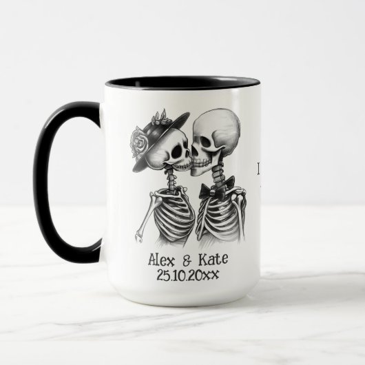 Skeleton Couple Tasse (Links)