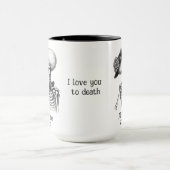Skeleton Couple Tasse (Zentrum)