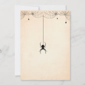 Skeleton Couple w 4 kids Halloween Housewarming Einladung (Rückseite)