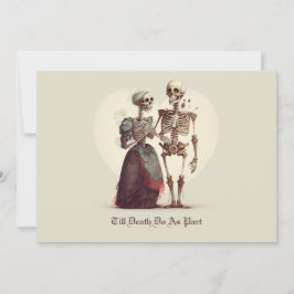 Skeleton Couple Wedding Einladung