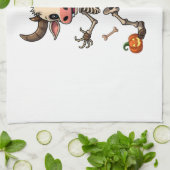 Skeleton Cow Parade Geschirrtuch (Gefaltet)