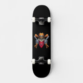 Skeleton Cowboy Gunslinger Skateboard (Vorderseite)