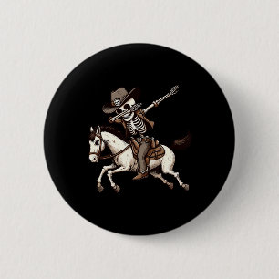 Skeleton Cowboy Halloween Kostüm Kinder Jungen Män Button