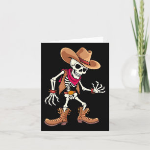 Skeleton Cowboy Halloween Kostüm Kinder Jungen Män Karte