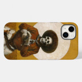 Skeleton Cowboy on Gold iPhone Case (Rückseite (Horizontal))