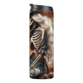 Skeleton Cowgirl in Patriotic Costume Thermosbecher (Nach rechts gedreht)