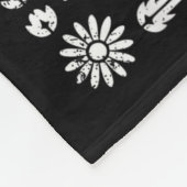 Skeleton Cowgirl Riding Horse Tarot Card Gothic Ha Fleecedecke (Ecke)